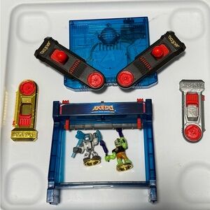 Akedo Ultimate Arcade Warriors Ultimate Battle Arena Action Figure, 3 Pieces.
